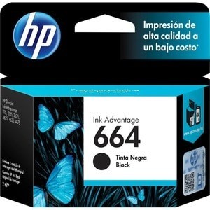 Cartucho de Tinta Original HP 664 Negro para Impresora DeskJet