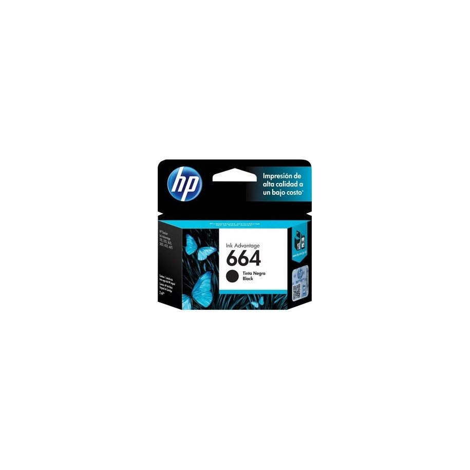 Cartucho de Tinta Original HP 664 Negro para Impresora DeskJet
