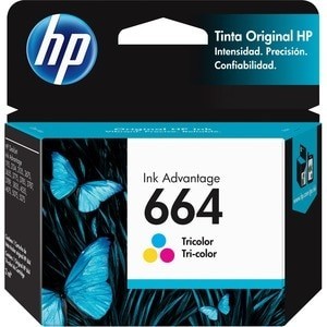Cartucho de Tinta Original HP 664 Tricolor para Impresora DeskJet