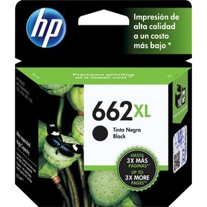 Cartucho de Tinta Original HP 662XL Negro Alta Capacidad para Impresora DeskJet