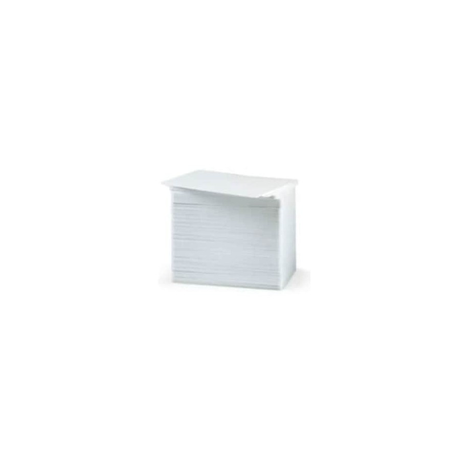 Tarjetas PVC Zebra Premier Blancas para Impresoras de Credenciales — Paquete de 500 Unidades