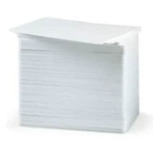 Tarjetas PVC Zebra Premier Blancas para Impresoras de Credenciales — Paquete de 500 Unidades