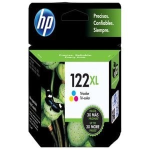Cartucho de Tinta HP 122XL Tricolor Alta Capacidad para Impresora DeskJet
