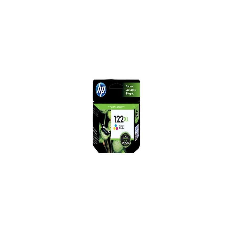 Cartucho de Tinta HP 122XL Tricolor Alta Capacidad para Impresora DeskJet