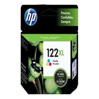 Cartucho de Tinta HP 122XL Tricolor Alta Capacidad para Impresora DeskJet