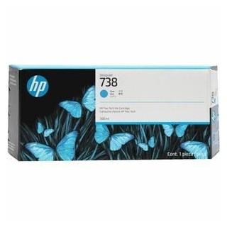Cartucho de Tinta Original HP 738 Cian para Plóter DesignJet