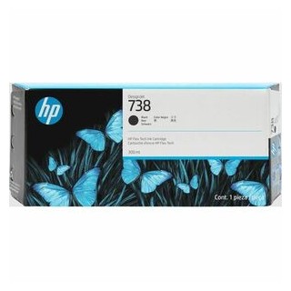 Cartucho de Tinta Original HP 738 Negro para Plóter DesignJet