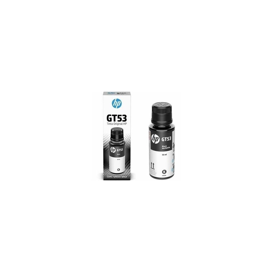 Botella de Tinta Original HP GT53 Negro 90 mL para Sistema de Impresión Continua