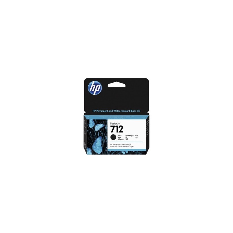 Cartucho de Tinta Original HP 712 Negro Estándar para Plóter DesignJet