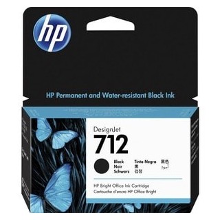 Cartucho de Tinta Original HP 712 Negro Estándar para Plóter DesignJet
