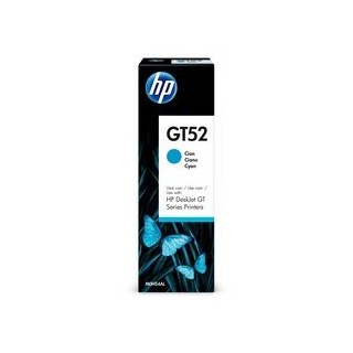 Botella de Tinta Original HP GT52 Cian para Sistema de Impresión Continua
