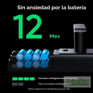 Cerradura Inteligente C33 WiFi con Huella Dactilar | Zetatec