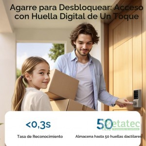 Cerradura Inteligente C33 WiFi con Huella Dactilar | Zetatec