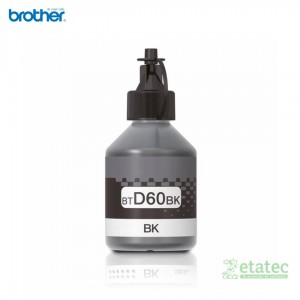 Botella de Tinta Original Brother BTD60BK Negro de alto rendimiento para impresoras InkBenefit Tank y oficinas empresariales