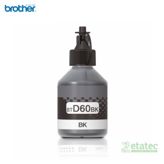 Botella de Tinta Original Brother BTD60BK Negro de alto rendimiento para impresoras InkBenefit Tank y oficinas empresariales