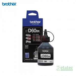 Botella de Tinta Original Brother BTD60BK Negro de alto rendimiento para impresoras InkBenefit Tank y oficinas empresariales