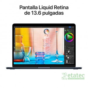 MacBook Air M2 2022 24GB RAM 512GB SSD 13.6" Medianoche | Zetatec