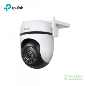 Cámara de seguridad exterior TP-Link Tapo C520WS con lente 2K QHD y diseño impermeable.