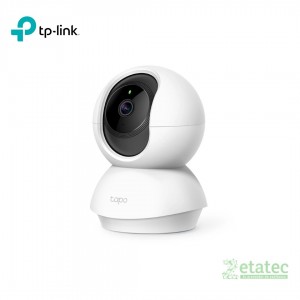 Cámara de seguridad giratoria TP-Link Tapo C210 con resolución 2K de 3MP, visión panorámica de 360 grados para vigilancia