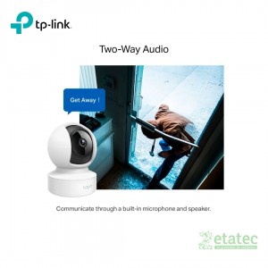 Cámara de seguridad TP-Link Tapo C212 con rotación motorizada panorámica e inclinación 2K, sistema inteligente.