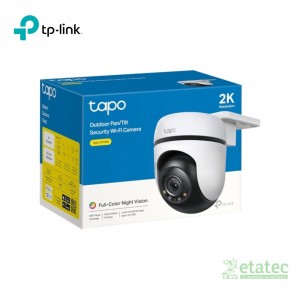 Cámara de seguridad exterior TP-Link Tapo C510W con resolución 2K QHD y movimiento PTZ.