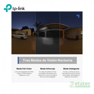 Cámara de seguridad exterior TP-Link Tapo C510W con resolución 2K QHD y movimiento PTZ.