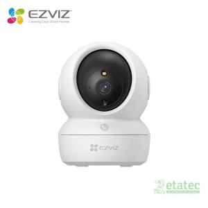 Cámara de seguridad interior EZVIZ H6c Pro con resolución 2K y rotación motorizada de 360 grados.