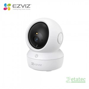 Cámara de seguridad interior EZVIZ H6c Pro con resolución 2K y rotación motorizada de 360 grados.
