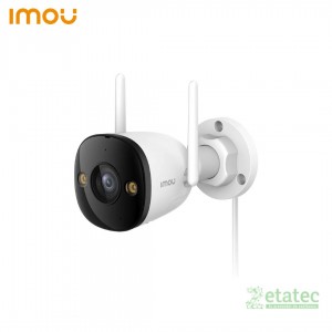 Cámara de seguridad exterior IMOU Bullet 3 con resolución 2K QHD de 3 Megapíxeles.