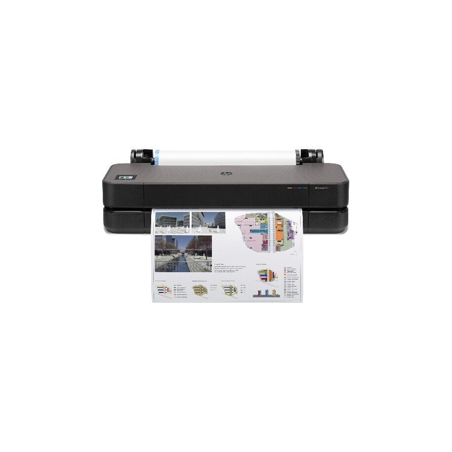 Plotter HP DesignJet T250 24" 5HB06D con Bandeja Automática 8AJ60A Ethernet WiFi AirPrint