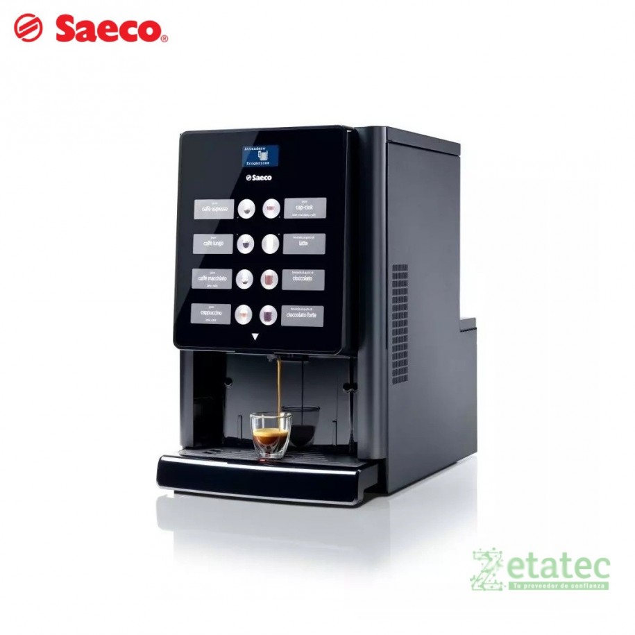 Cafetera profesional Saeco IperAutomatica Premium, equipada con el kit de conexión directa a la red de agua K00091.