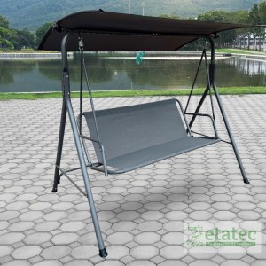 Columpio de Terraza Textileno y Acero Gris | Zetatec
