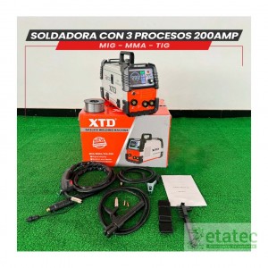 Soldadora Inversora Mig Flux 200A XTD Sin Gas | Herramientas y Maquinarias | Zetatec