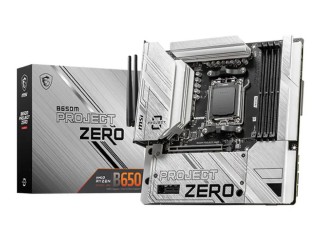 Placa Madre/Plataforma MSI -AMD B650M PROJECT ZERO DDR5 256GB 7600MHZ HDMI DP