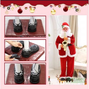 Papa Noel 180cm Musical con Movimiento | Decoración Navideña