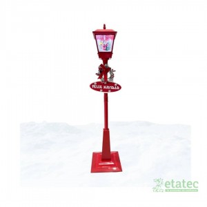 Pack 2 Lámparas Musicales Navidad | Casa de Papá Noel Decorativa