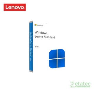Licencia original Microsoft Windows Server 2025 Standard de dieciséis núcleos para servidores Lenovo.