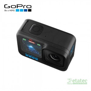"Cámara de acción GoPro Hero 12 Black con lente gran angular y resolución 5.3K"