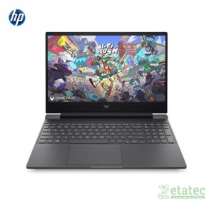 "Laptop HP Victus 15.6 pulgadas 15-fa2012la vista frontal con pantalla FHD"