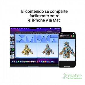 "MacBook Air M2 2022 13.6 pulgadas color Medianoche vista frontal"