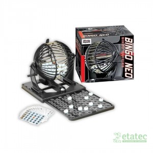 "Juguete Bingo Neo simulador color negro vista frontal"