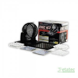 "Juguete Bingo Neo simulador color negro vista frontal"