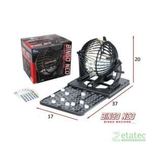 "Juguete Bingo Neo simulador color negro vista frontal"