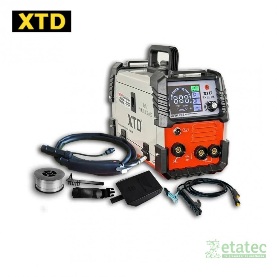 Soldadora inversora Mig Flux 200A XTD sin gas ideal para trabajos de soldadura profesion
