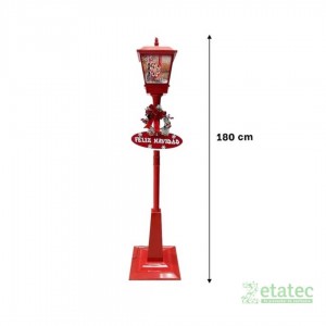 Vista frontal del pack de lámparas musicales navideñas con detalles en relieve.