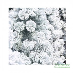 Árbol navideño pino nevado de 150 cm con 110 ramas para decoración navideña.