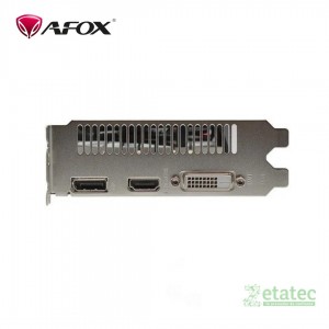 Tarjeta de video AFOX Radeon RX 550 4GB GDDR5 con ventilador compacto.