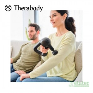 Pistola de masaje Theragun Prime Therabody G4-PKG en color negro con diseño ergonómico.