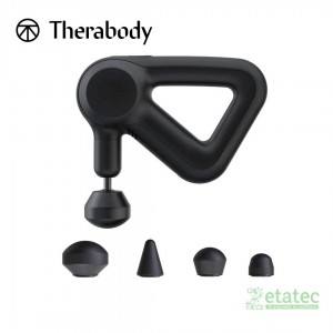 Pistola de masaje Theragun Prime Therabody G4-PKG en color negro con diseño ergonómico.
