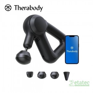 Pistola de masaje Theragun Prime Therabody G4-PKG en color negro con diseño ergonómico.